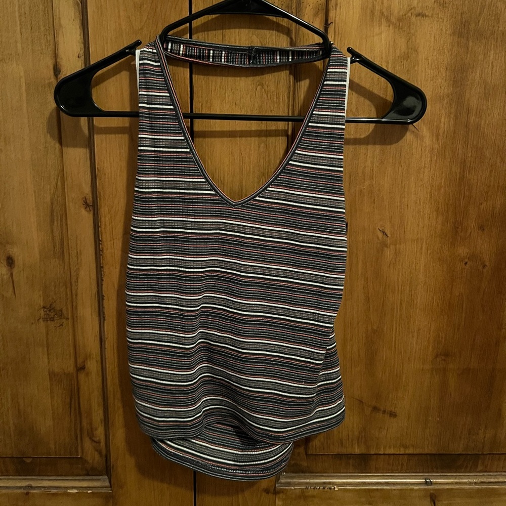 American Eagle Outfitters Striper Halter Top